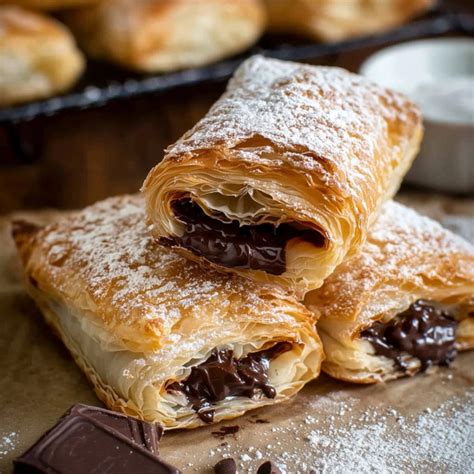 chocolate puff pastry easy  ingredient recipe recipe maestro