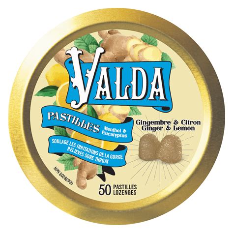 PASTILLES DE MENTHOL – GINGEMBRE & CITRON - Wampole