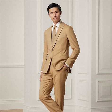 Ralph Lauren Purple Label Ralph Lauren Kent Herringbone Suit in Natural ...