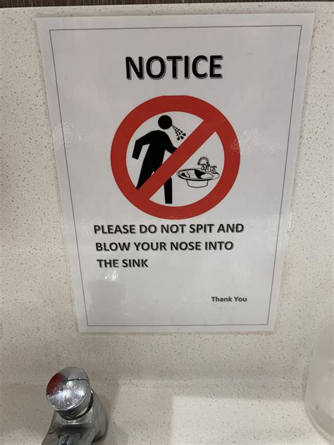 Do Not Use Sink Sign
