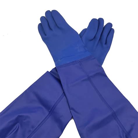 Long Sleeve PVC Glove Chemical Resistant Safety Work Glove - PVC
