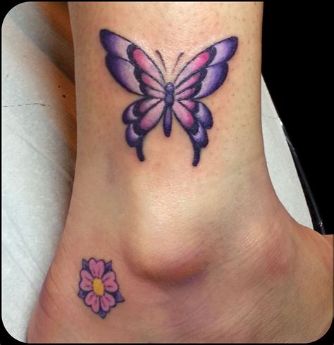 butterfly purple tattoo 6