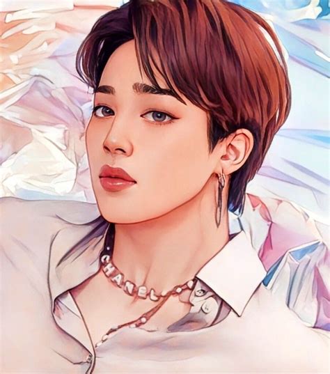 jimin tooned bts fanart painting projects fan art