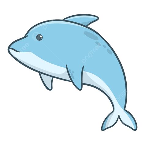 Cartoon Dolphin, Dolphin, Cute, Cute Dolphin PNG Transparent Clipart