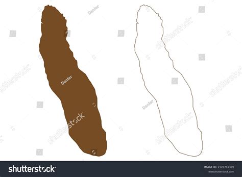 kunoy island kingdom denmark faroe islands stock vector royalty