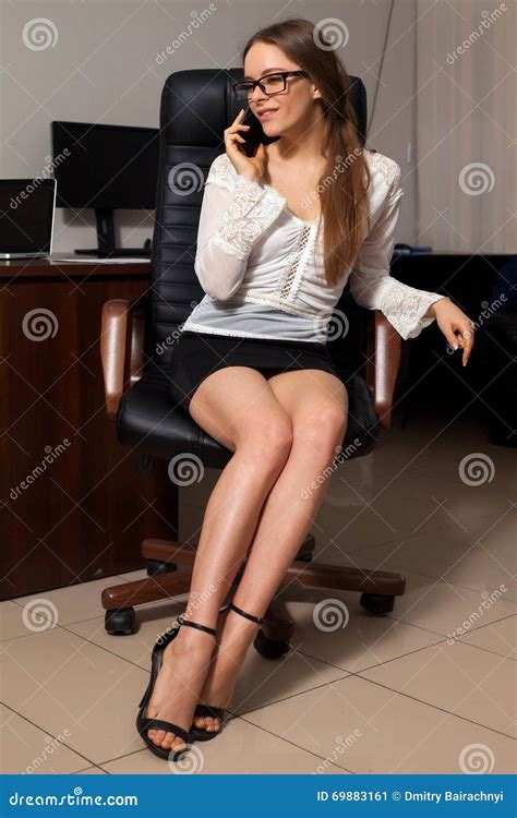 Secretary Works in the Office Stock Image - Image of desk, indoors ...