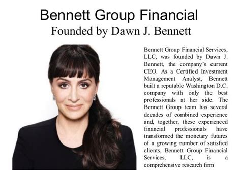 bennett group financial founded  dawn  bennett