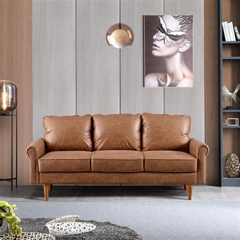 Light Brown Leather Sofa | Cabinets Matttroy