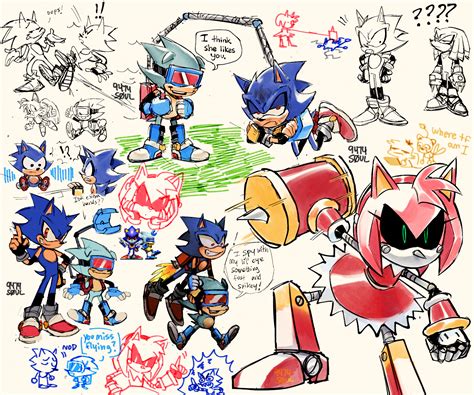 sonic the hedgehog, amy rose, tails, knuckles the echidna, metal sonic