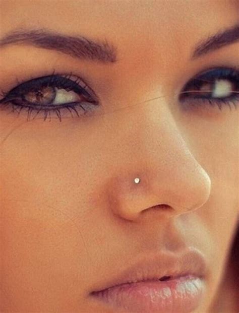 tiny nose stud real  sterling silver small thin studs cz crystal