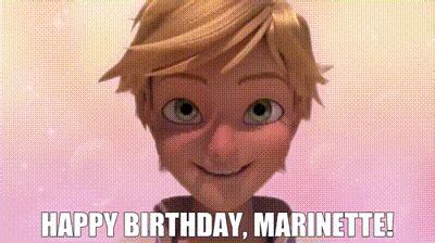 yarn happy birthday marinette miraculous tales  ladybug cat