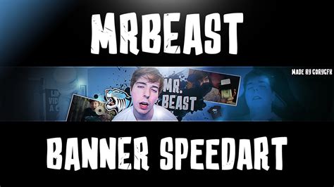 'MrBeast' YouTube Banner Speedart - YouTube