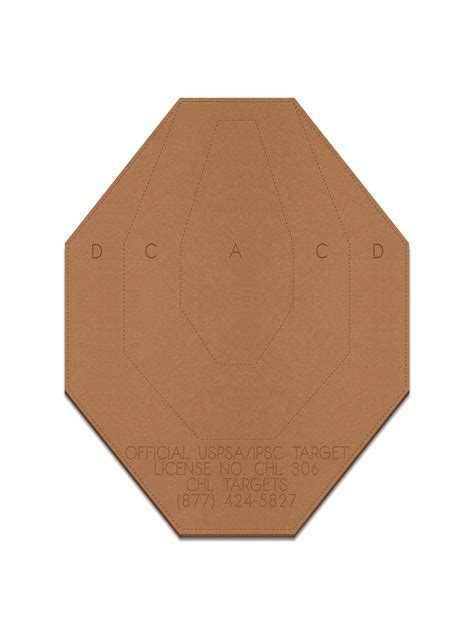 Buy Official USPSA/IPSC Cardboard Shooting Targets, Competition Torso