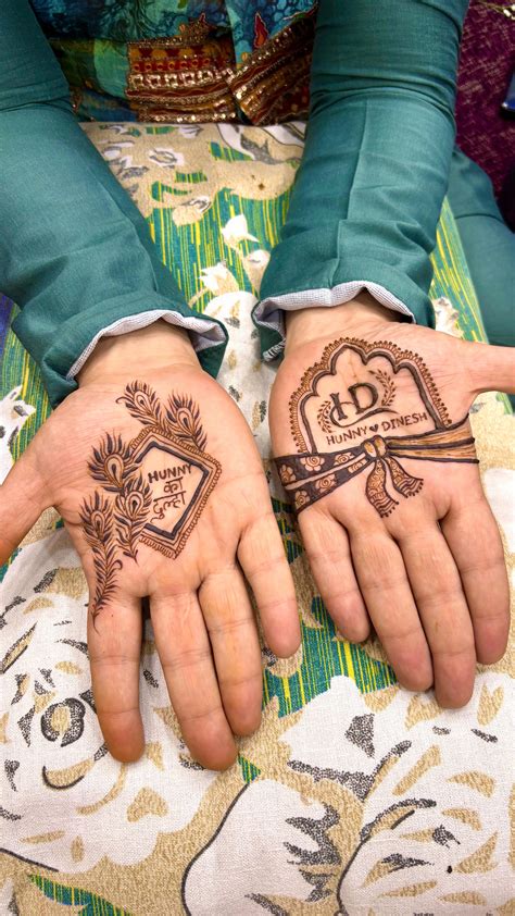 unique dulha mehndi designs  men