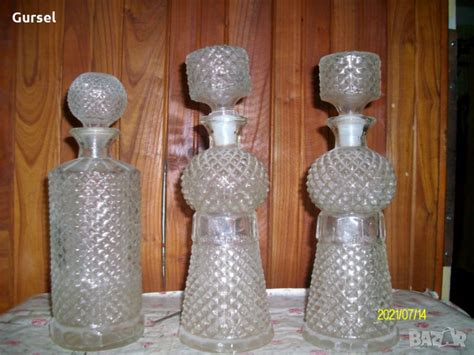 кристални бутилки за алкохол в Други в гр. Разград - ID33517940 — Bazar.bg
