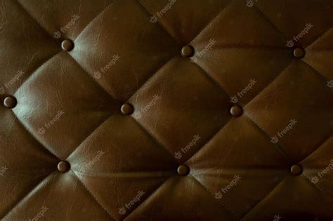 Premium Photo | Brown sofa texture close up sofa luxury design skin background