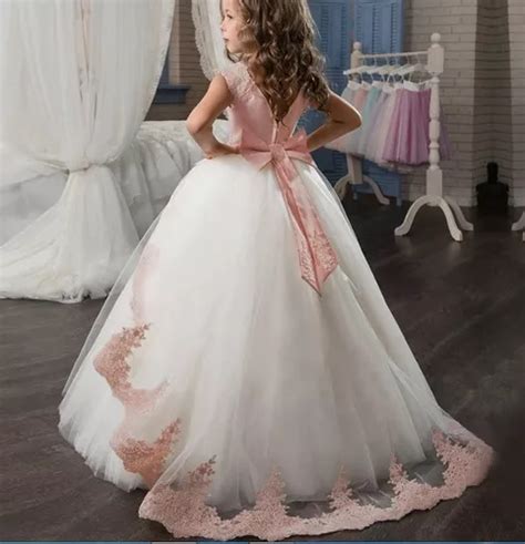 Casamento Infanto Juvenil - Vestido Infantil Menina Infanto Juvenil Festa Longo Casamento Florista ...