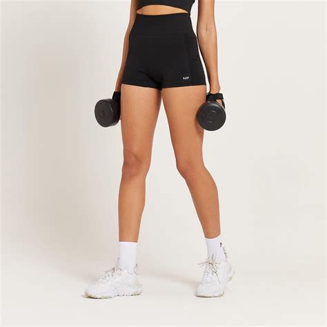 High waisted black booty shorts online