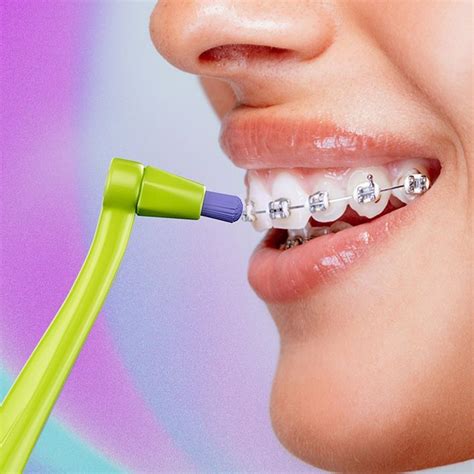 Монопучковая зубная щетка SPLAT SMILEX ORTHO+ со сменными головками ...