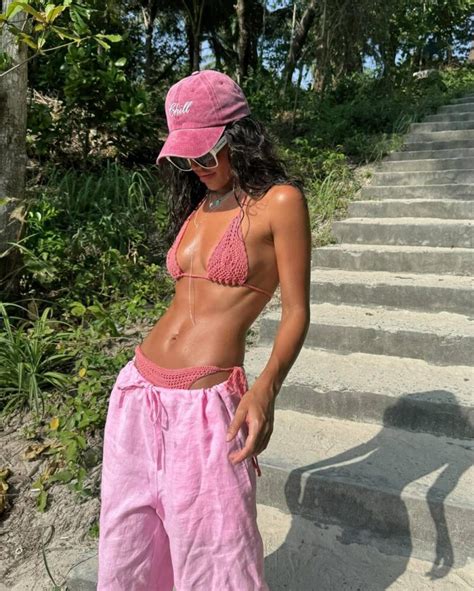 Купальник вязаный Triangle Barbie Pink: купить в интернет-магазине ...