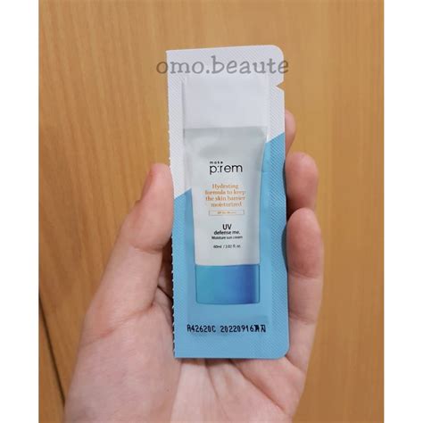 Jual Make P:rem UV Defense Me Moisture Sun Cream SPF 50+ PA++++ Sachet ...