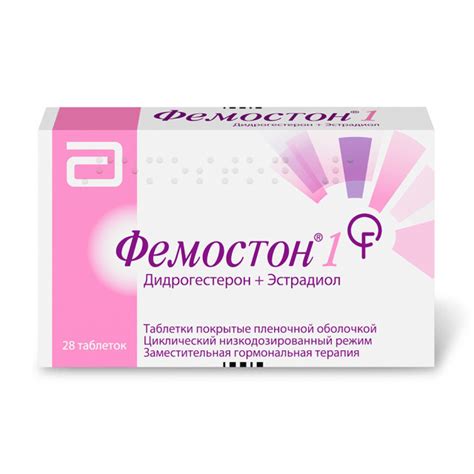 Фемостон 1 таблетки покрытые оболочкой 10мг+1мг и 1мг №28 купить в ...