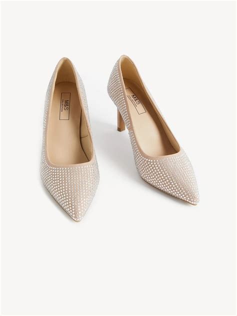 Buy Marks & Spencer Embellished Heeled Pumps - Heels for Women 21415406