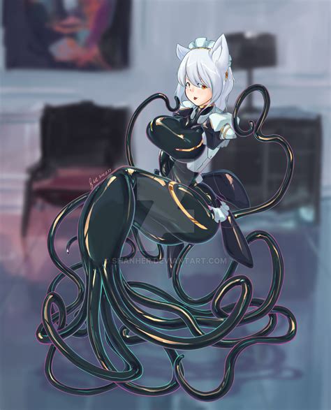 Tentacle maid by shanher on DeviantArt