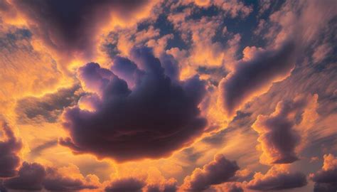 premium ai image  large cloud   sky    middle   clouds