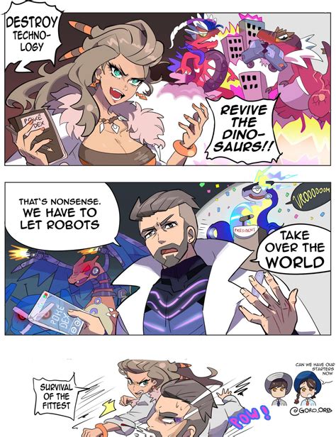 if the profs are villains | Professor Sada and Professor Turo | Pokemon