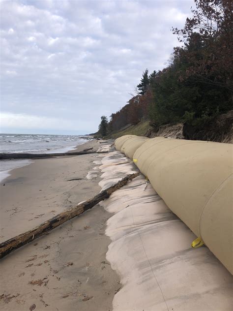 Muskegon Geotube® Shoreline Erosion Protection Project - International