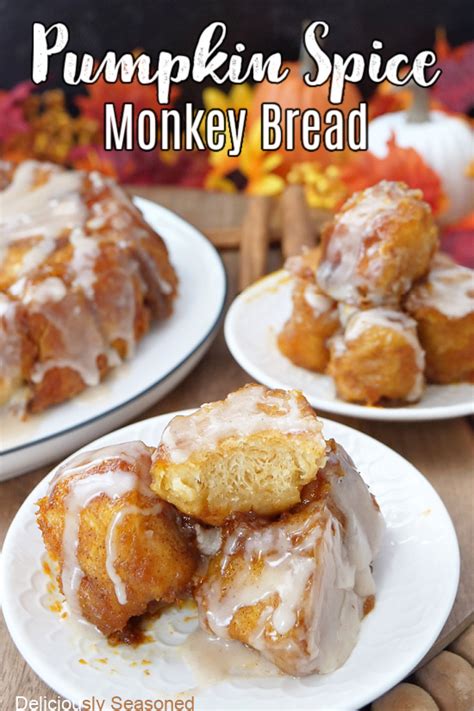 Pumpkin Spice Monkey Bread - Deliciously Seasoned