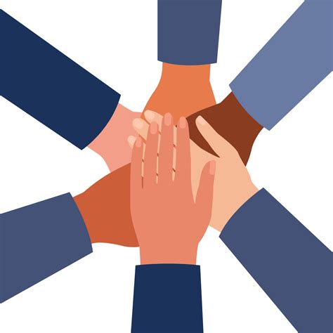 international hands  people folded  center  unity group