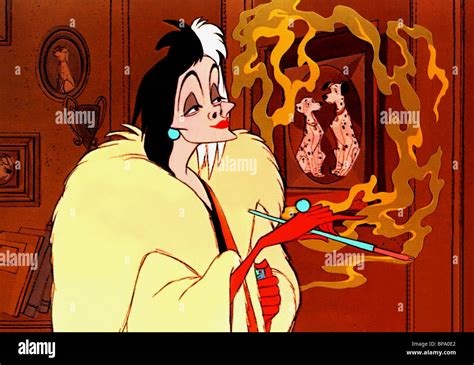 CRUELLA DE VIL ONE HUNDRED AND ONE DALMATIANS; 101 DALMATIANS (1961 ...