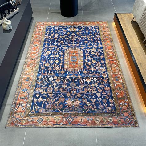 Blue Persian Rug - Etsy