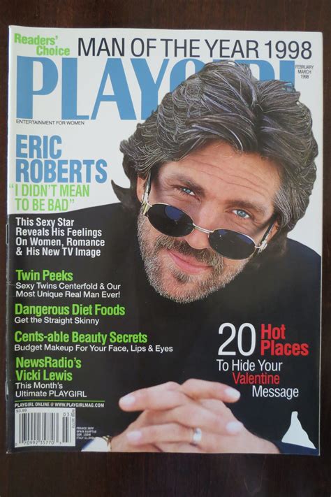PLAYGIRL MAGAZINE FEBRUARY/MARCH 1998 Eric Roberts; Sexy Twins in the