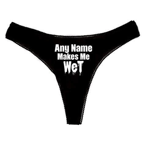 Any Name's Makes Me Wet Knickers Panties & Camisole Set | Etsy UK
