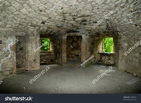 Interior Of Room Within Tower Of Ancient Huntly Castle, Scotland ...