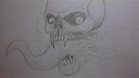 Vampire Skull Drawing at PaintingValley.com | Explore collection of ...