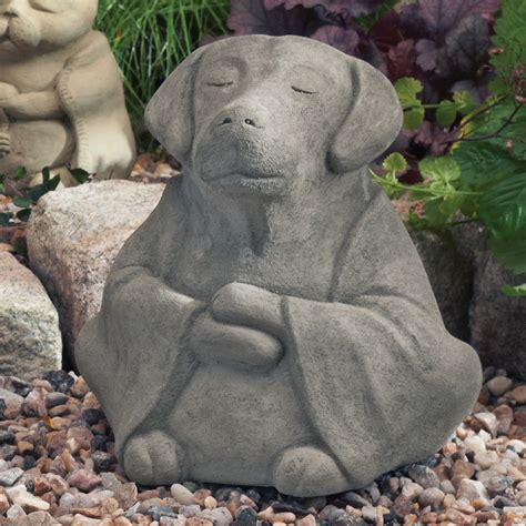 Zen Dog Garden Sculpture – DharmaCrafts