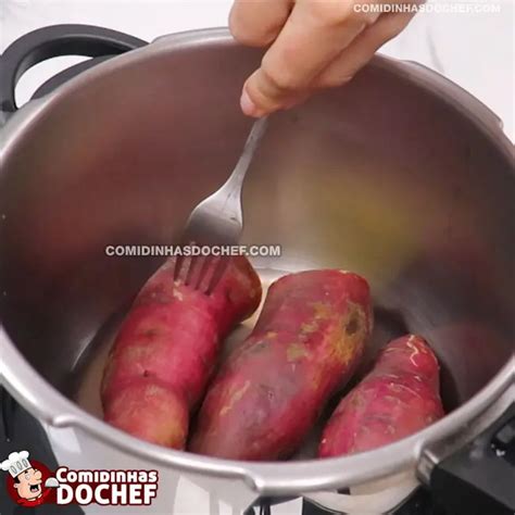 Quanto Tempo Deixar A Batata Doce Na Panela De Pressão - Cozinhar Batata Doce na Panela de Pressão – Comidinhas do Chef