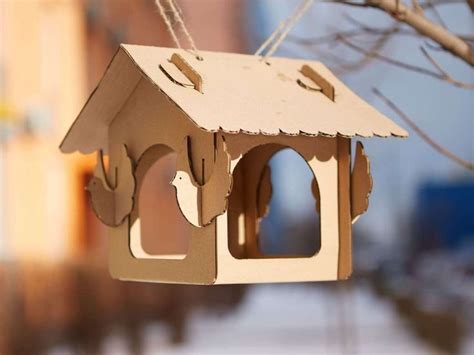 Камин из картона | Decorative bird houses, Bird houses, Diy cardboard