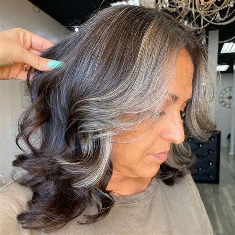 how to go gray with dark hair
