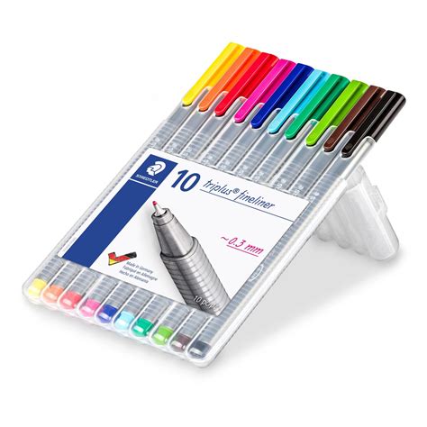 Staedtler Triplus® Fineliner 334 10 Triangular Fineliner Set - ArtWhale.PH