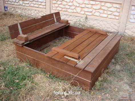 Купить Песочница с крышкой - скамейкой, цена 3500 грн — Prom.ua (ID ...