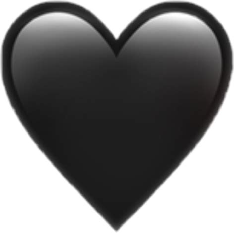 Download Summary Black Heart Suit Emoji Emojipedia - Black Heart Emoji ...