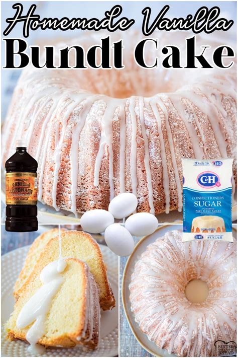 Lovely Vanilla Bundt Cake made with classic ingredients with fantastic