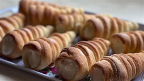 Рецепт трубочек с творожным кремом 🧁🤤 нежные и не жирные. Можно ...
