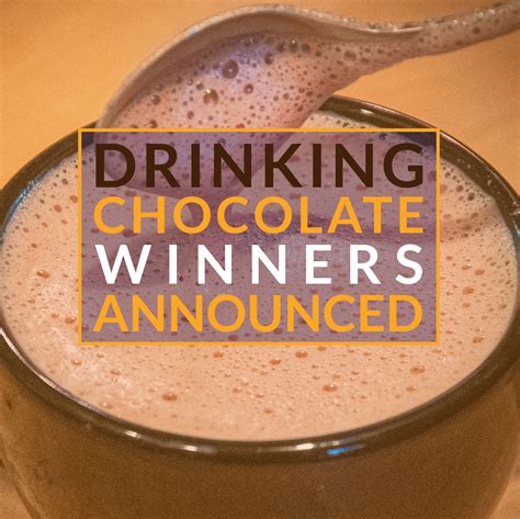 World Drinking Chocolate Competition 2020 - Winners - Chocolate Awards