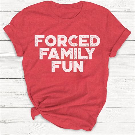 Forced Family Fun Funny Retro Christmas Shirt – Vibe Custom Shirts
